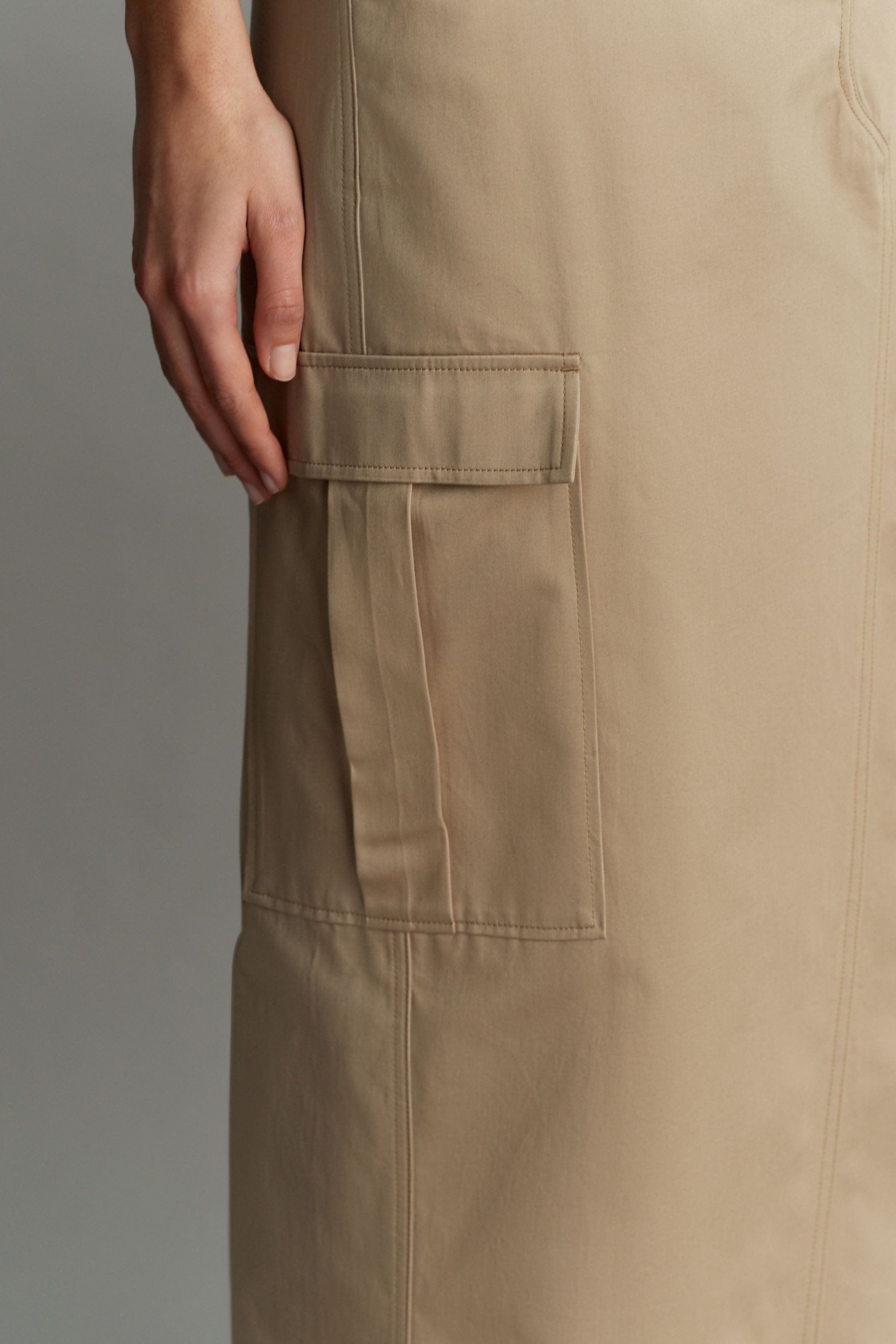 Next Midikleid Utility-Midirock, Kurzgröße (1-tlg)