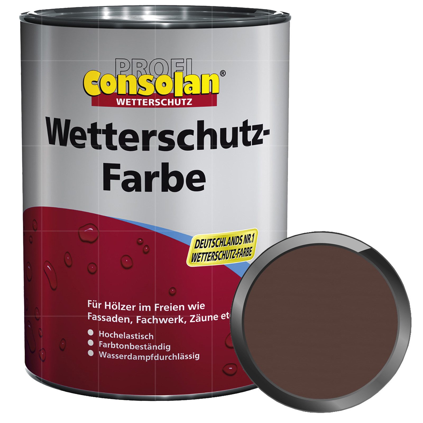 Consolan  Wetterschutzfarbe Profi Wetterschutz-Farbe - 0.75 Ltr