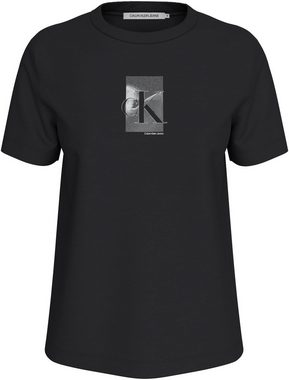 Calvin Klein Jeans Plus T-Shirt PLUS DIFFUSED CK REGULAR TEE in Großen Größen und mit Logomarkenlabel