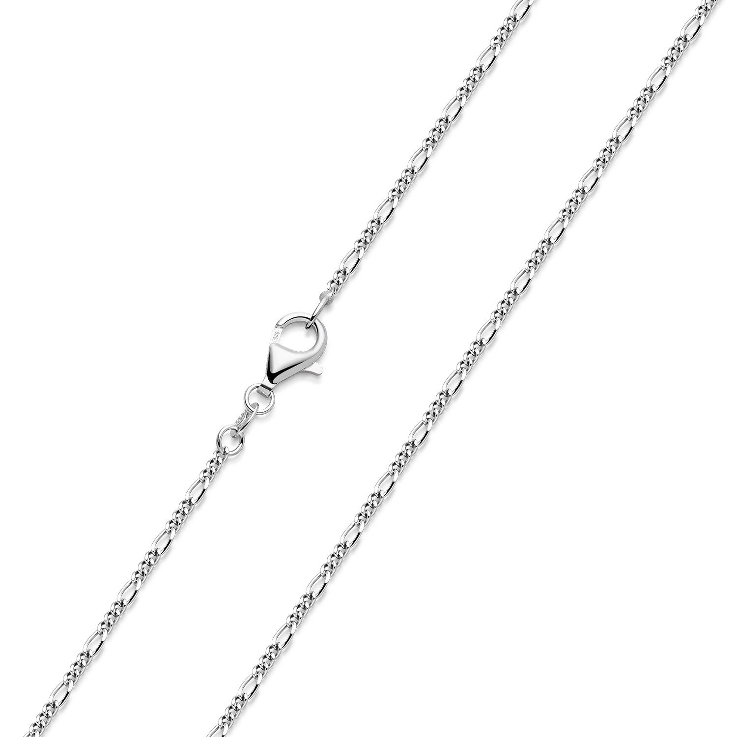 Materia Silberkette Figarokette 1,2mm Gliederkette 40-70cm K47, 925 Sterlin günstig online kaufen