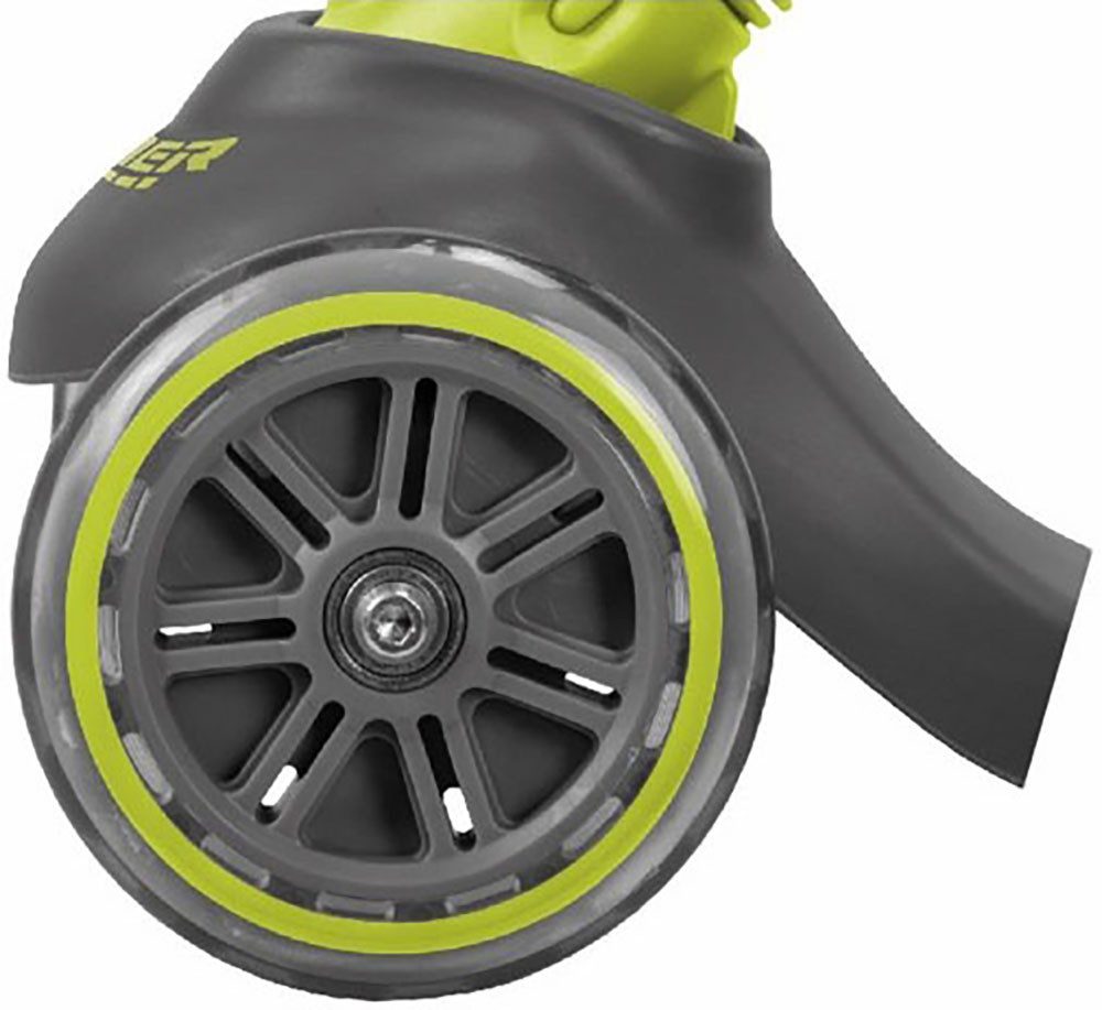 REBEL Dreiradscooter Kickboard City Scooter RIDER, transparent