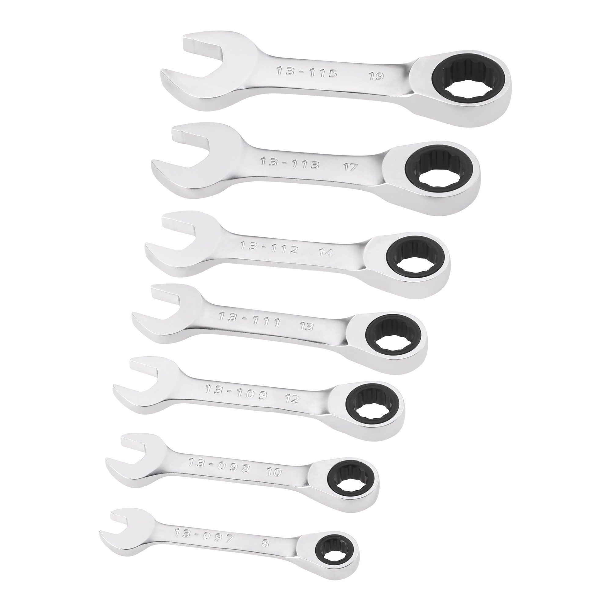 STANLEY Maulschlüssel Stanley Kurzes Schraubenschlüssel Set 7-tlg 7 Stk