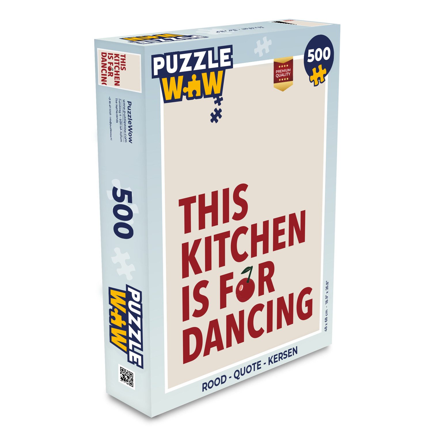 Puzzle Rot - Zitat - Kirsche