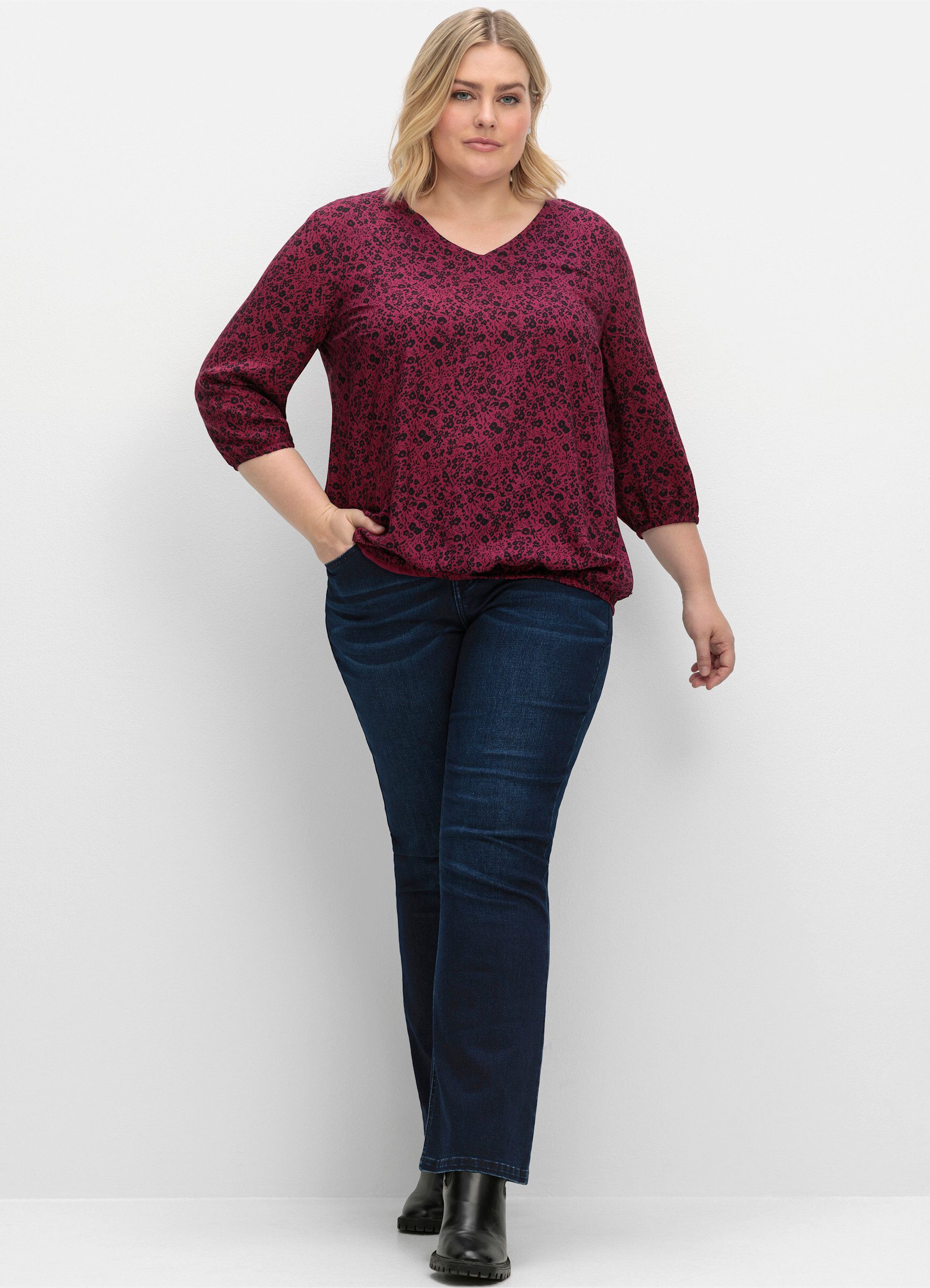 Sheego Klassische Bluse Tunika günstig online kaufen