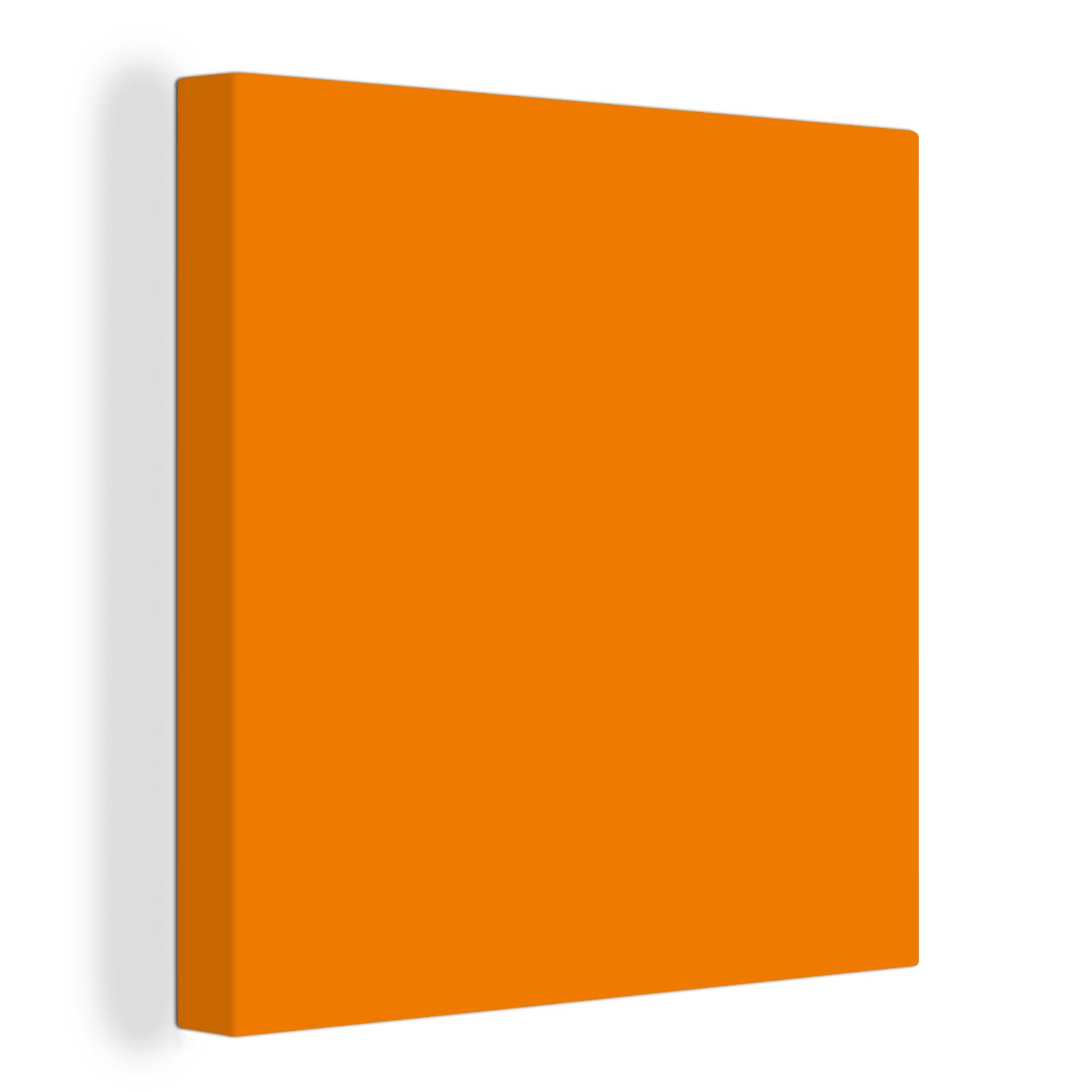OneMillionCanvasses® Leinwandbild Orange - Jahreszeiten - Herbst - Farbe, Fotodruck (1 St), Wandbild, Deko Schlafzimmer Wohnzimmer Flur 20x20 cm