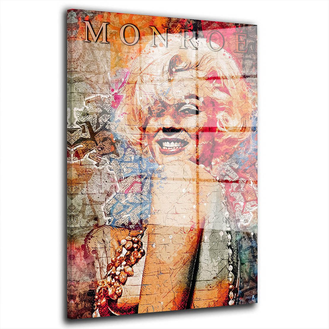 Acrylglasbild Monroe Wonderful Street Art Acrylglas Wandbild Bild Wanddeko Wohnzimme
