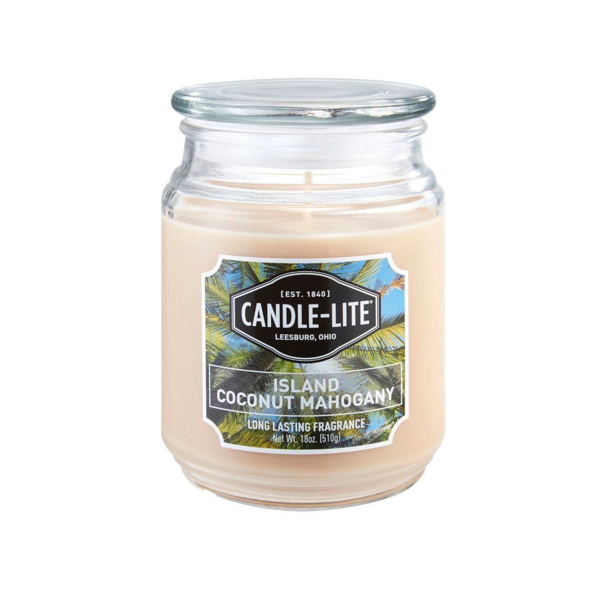 Candle-lite™ Duftkerze Duftkerze Island Coconut Mahogany - 510g (Einzelartikel)