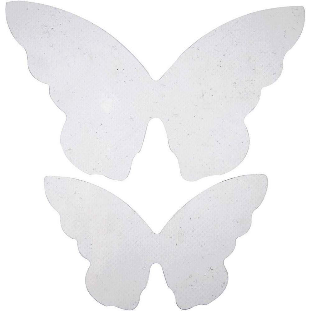 Creotime Dekofigur Schmetterlingsflügel, Größe 16x9,5 cm, 20 Stk/ 1