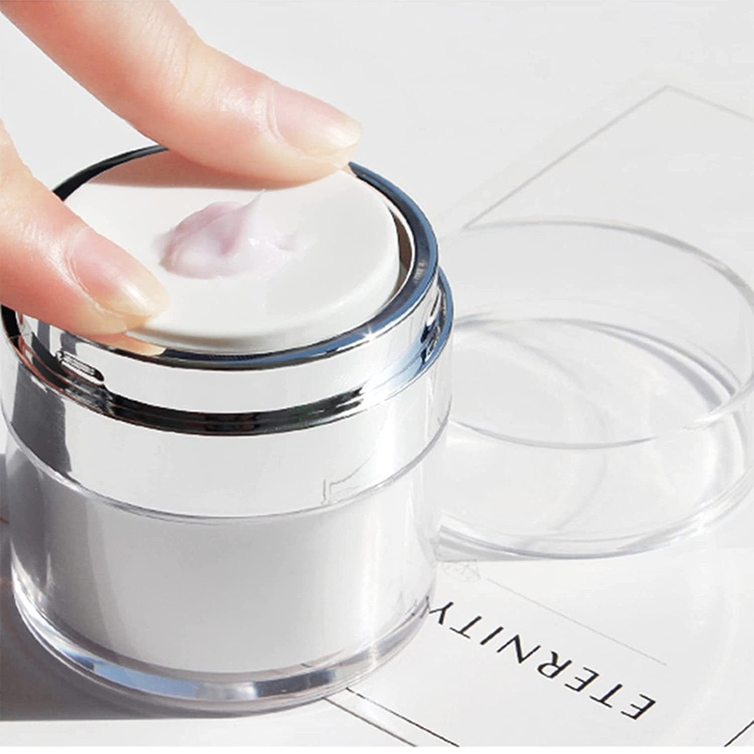 TUWENA Seifenspender 3 Stück Airless Pumpspender: Tragbarer, nachfüllbarer Creme-Spender