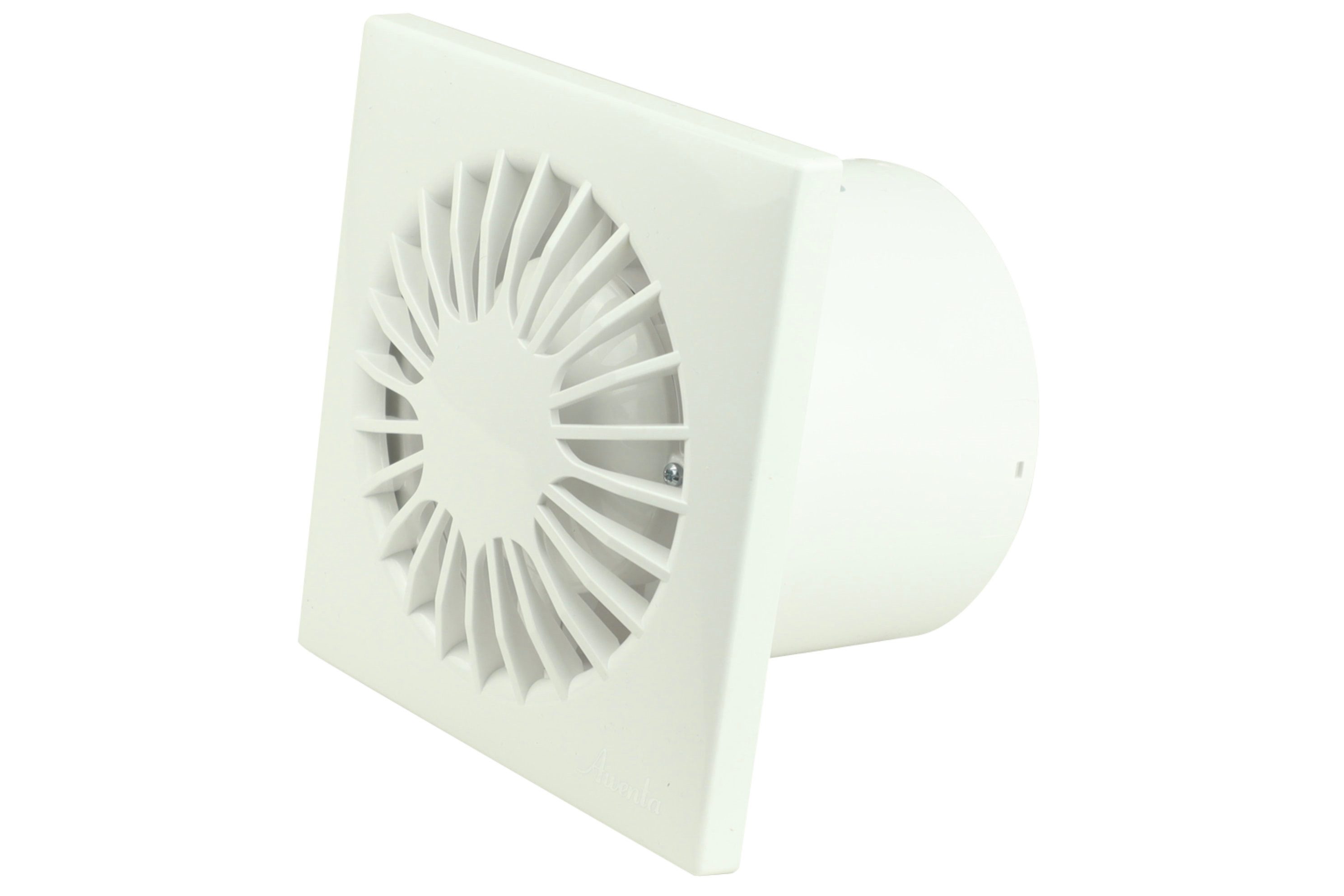 Awenta Wandventilator Abluftventilator System Silent Omega Weiß 100 H, Feuchtesensor