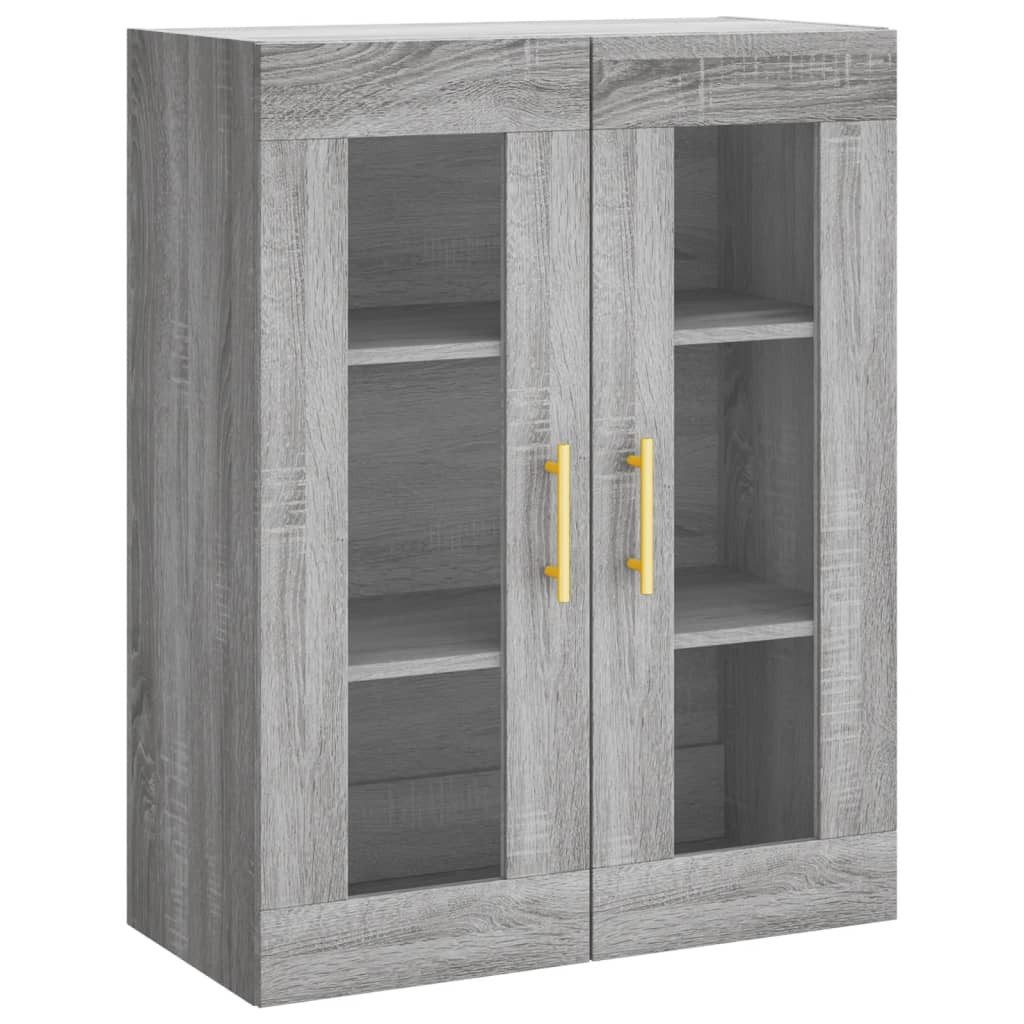 vidaXL Hängeschrank Wandschrank Grau Sonoma 69,5x34x90 cm (1-St)