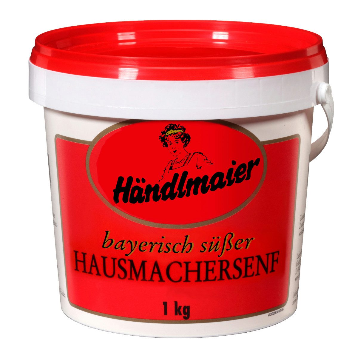 Händlmaier Saucen, Händlmaiers Hausmachersenf bayrisch süß im Eimer glutenfrei 1000g