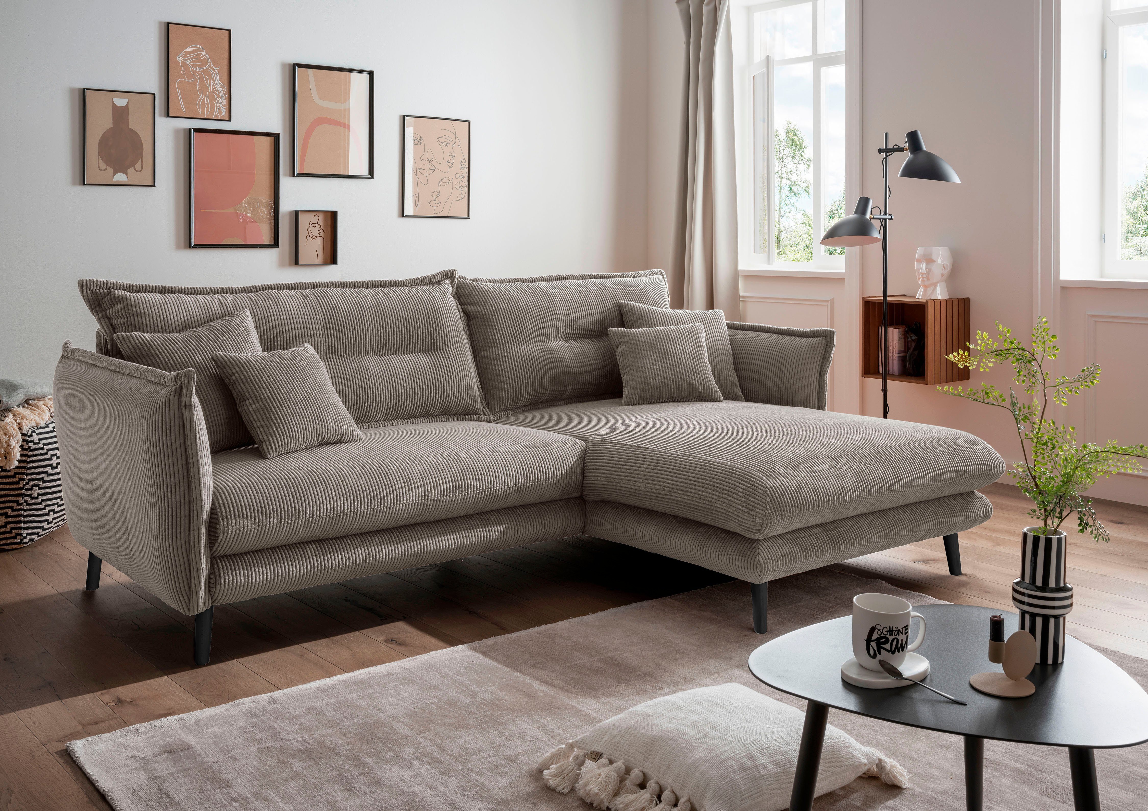 INOSIGN Ecksofa Lazio modernes Design, bequem, günstig online kaufen