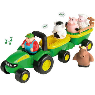 Tomy® Spielzeug-Auto »John Deere Heuwagen mit lustigen Tiergeräuschen«