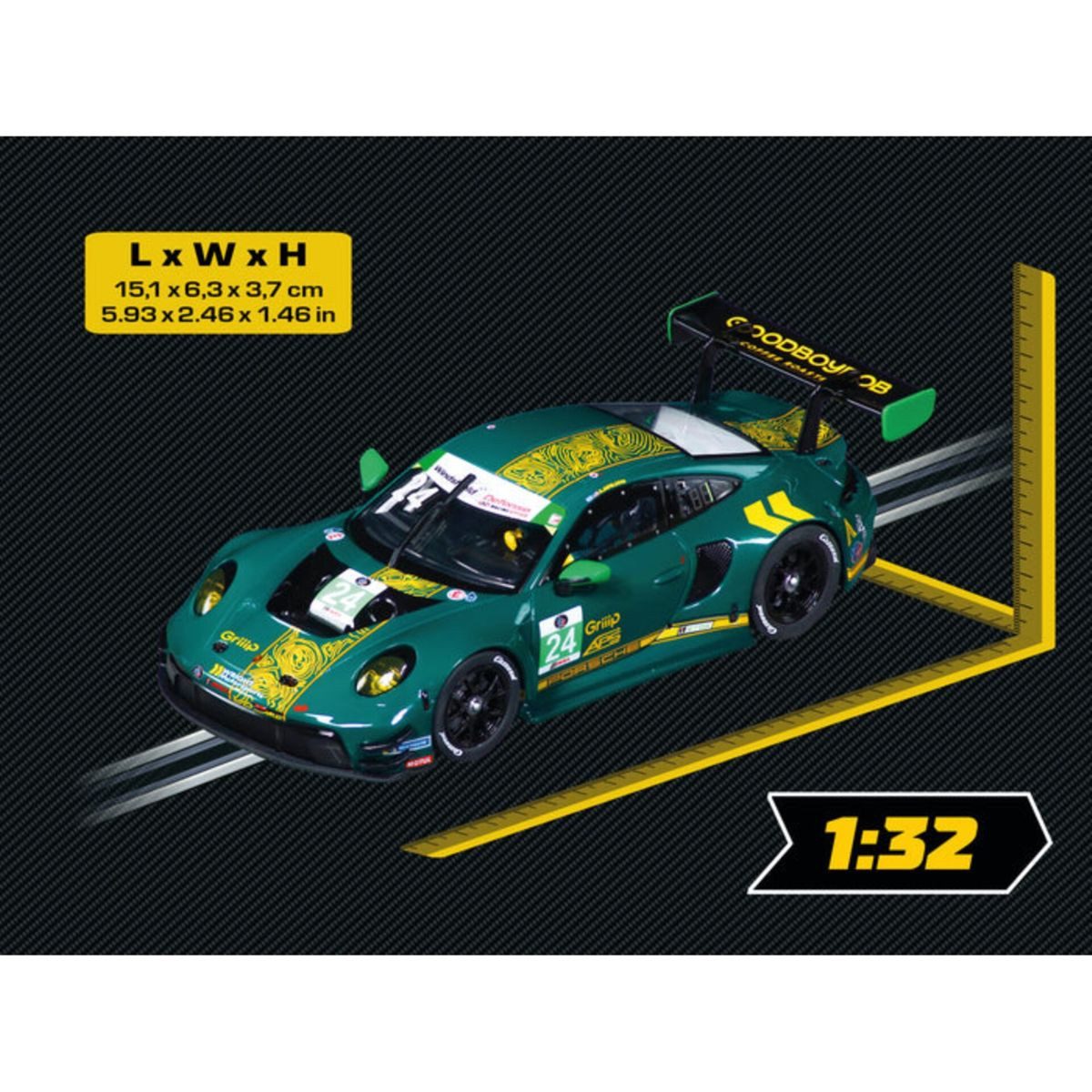 Carrera® Rennbahn-Auto Digital 132 Porsche 911 GT 3 R Wright Motorsports