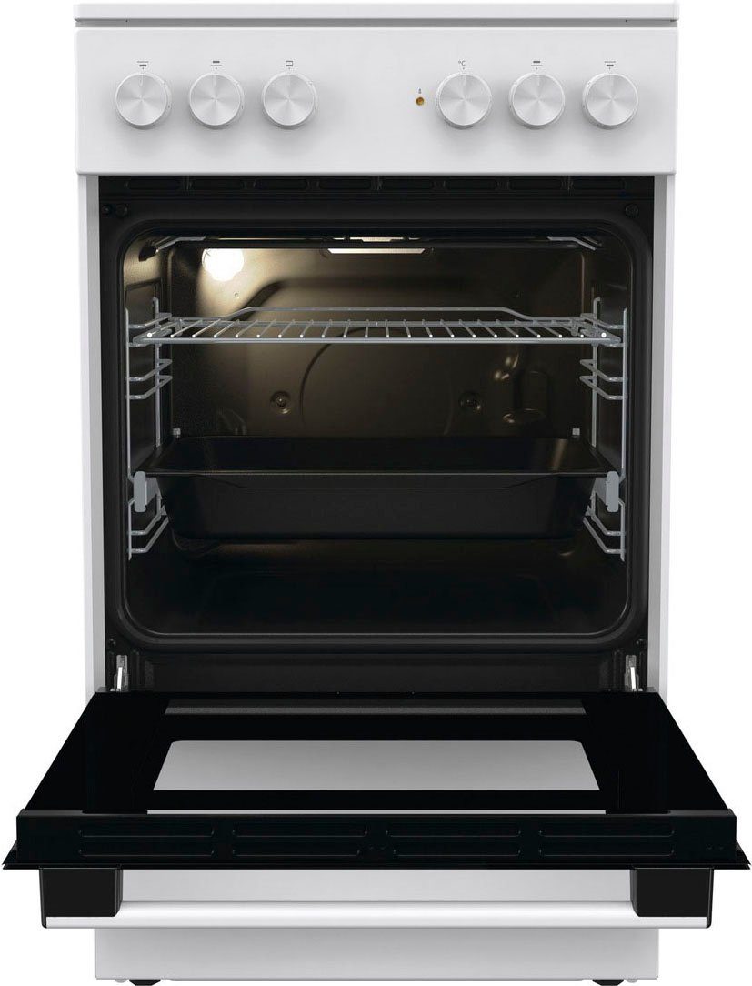 GORENJE Elektro-Standherd GEC5A21WG, Aqua Clean, PerfectGrill. Gleichmäßige knusprige Ergebnisse – Bild 3 von 5