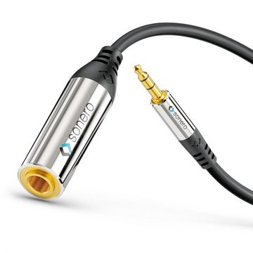 sonero sonero® Premium Kopfhörer Adapter, 0,20m, 3,5mm Klinke Stecker auf Audio-Kabel