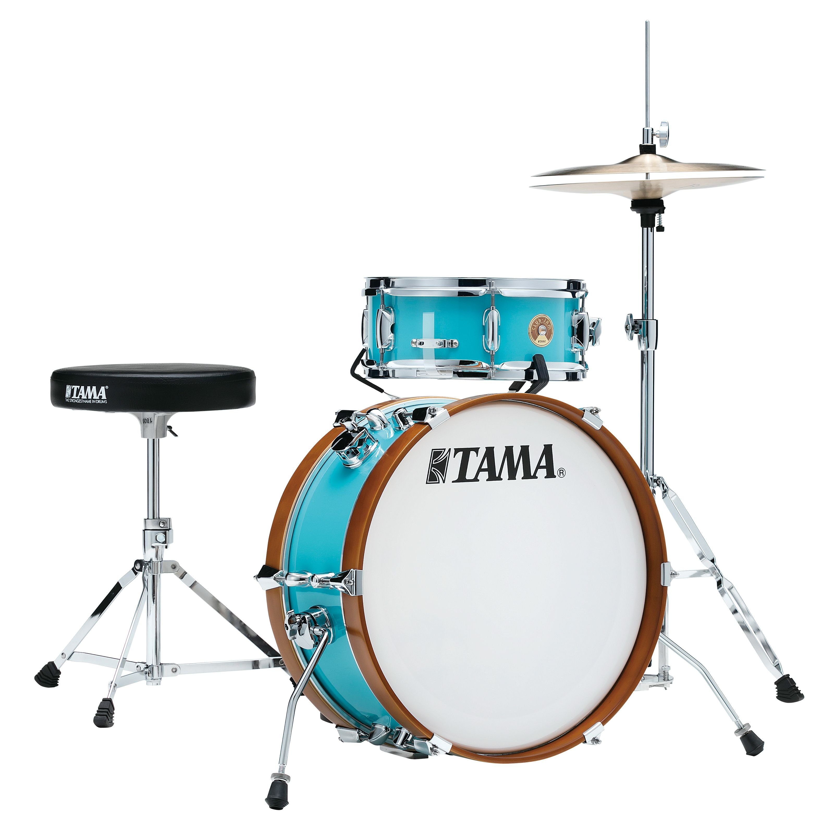 Mini Spielzeug-Musikinstrument, Kesselsätze Jam Tama Drum Club LJK28S-AQB Shell-Set - Aqua Blue