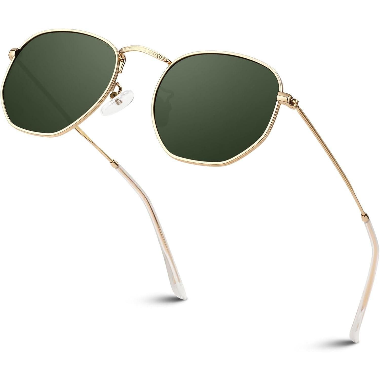 LuxusKollektion Sonnenbrille Sonnenbrille Damen Herren polarisiert UV400 Gold Rahmen G15 Linse