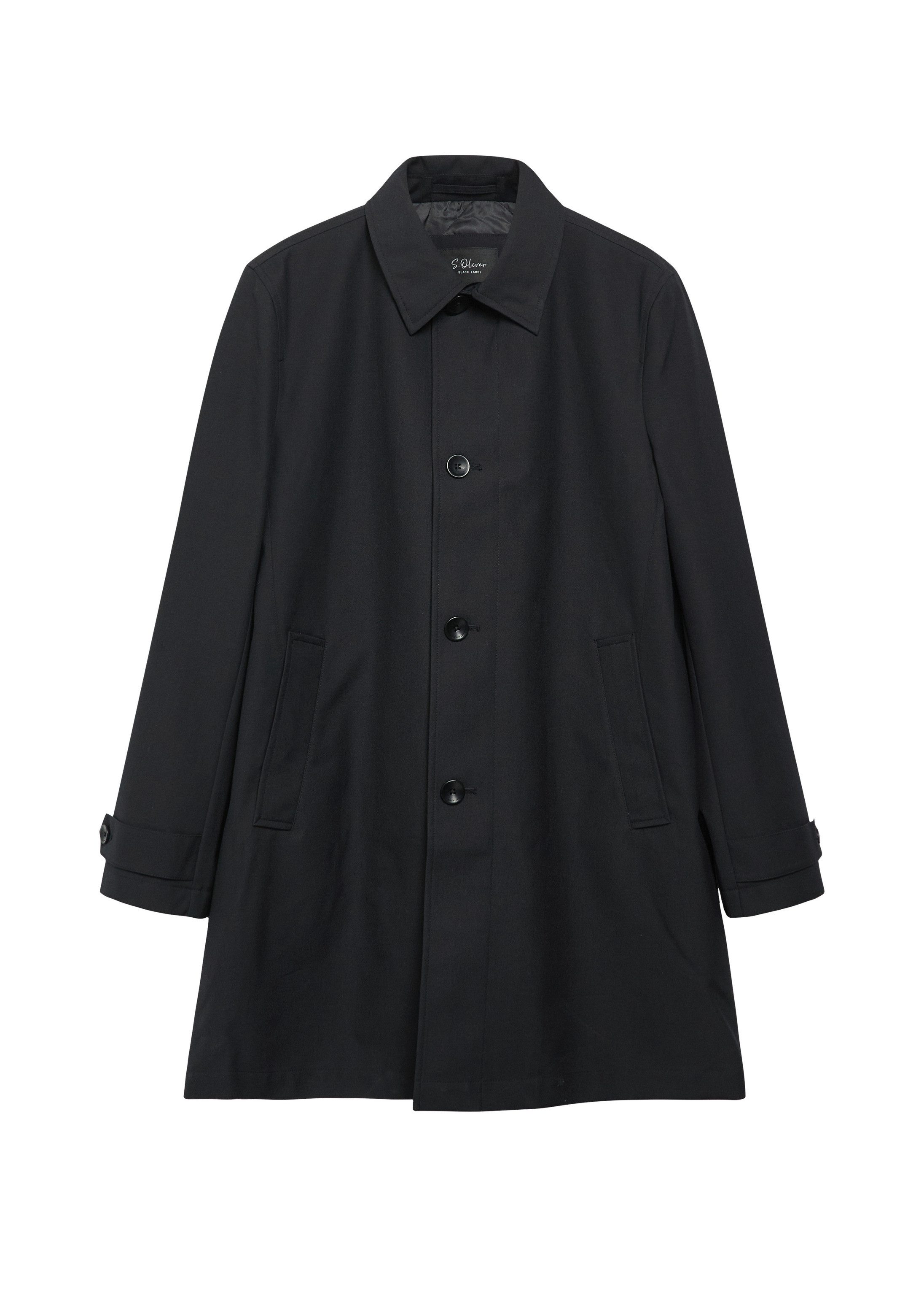 s.Oliver Funktionsmantel Outdoor-Mantel Wasserabweisender Trenchcoat mit Steppfutter