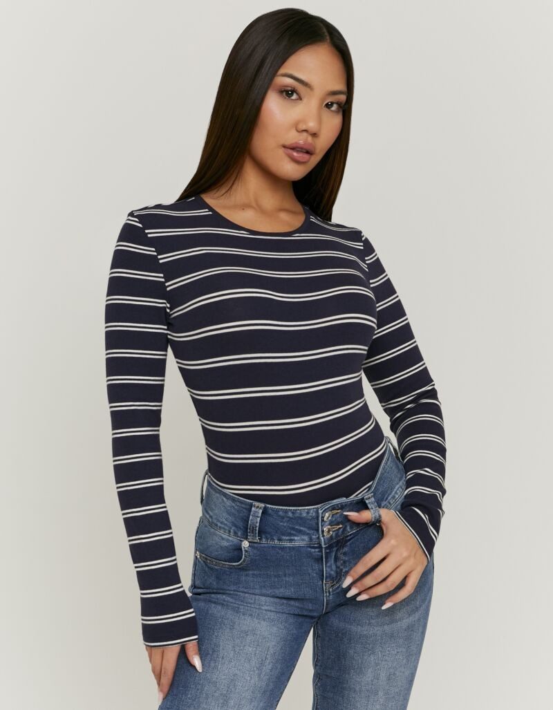 Tally Weijl Langarmshirt STSCOBELGI Baumwollmischung, Basic Longsleeve mit günstig online kaufen