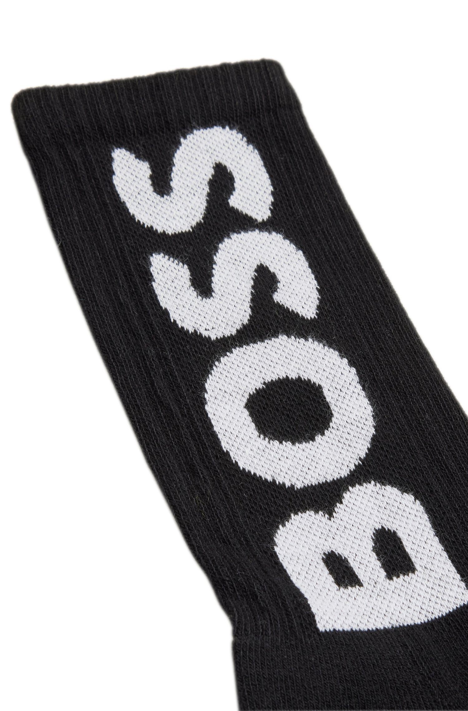 BOSS Freizeitsocken QS Rib Logo CC (Packung) mit Logoschriftzug