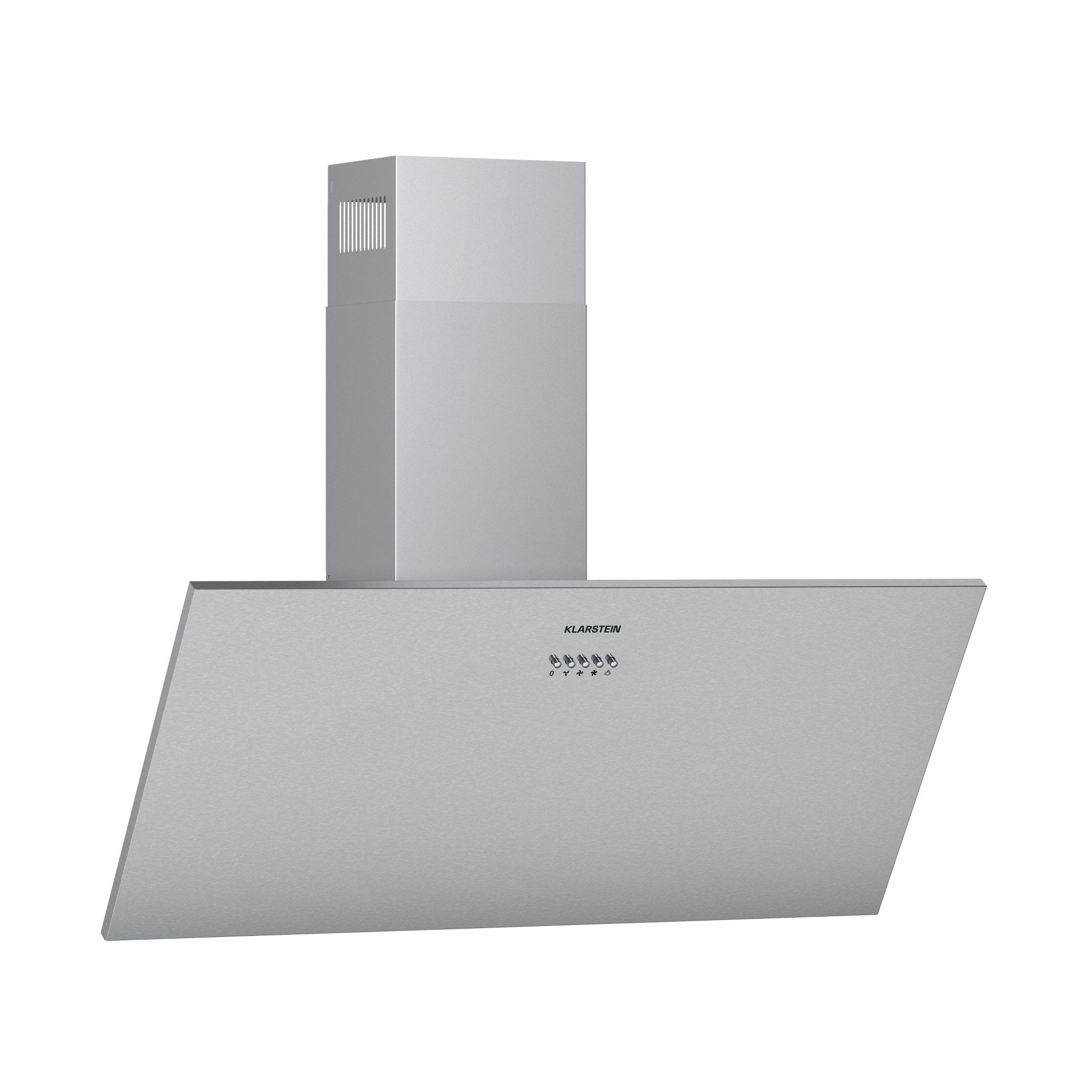Klarstein Deckenhaube Silver Lining 90 Serie CGCH2-SilverLining90 Silver Lining 90, Abzugshaube kopffrei Abluft Umluft Haube Wand