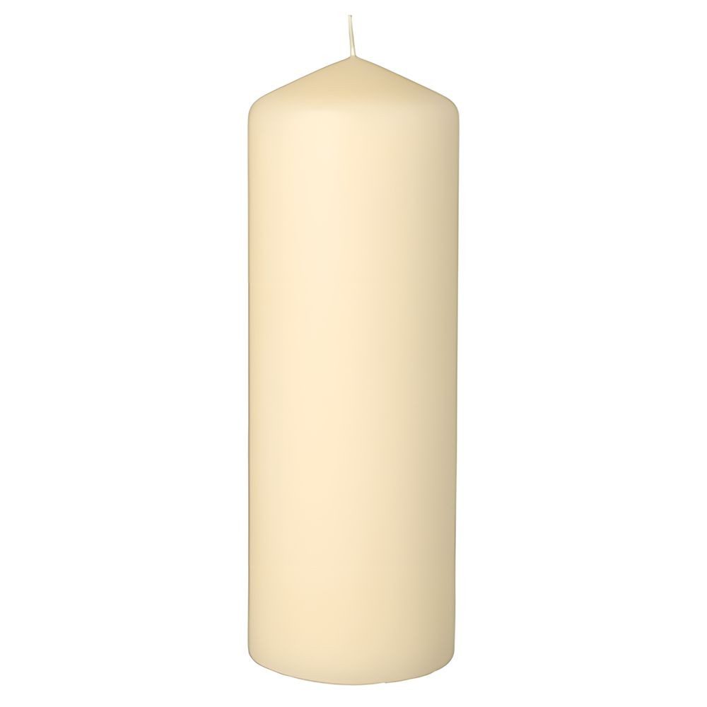 PAPSTAR Stumpenkerze Stumpenkerze Ø 70 mm, 200 mm creme 6 Stk