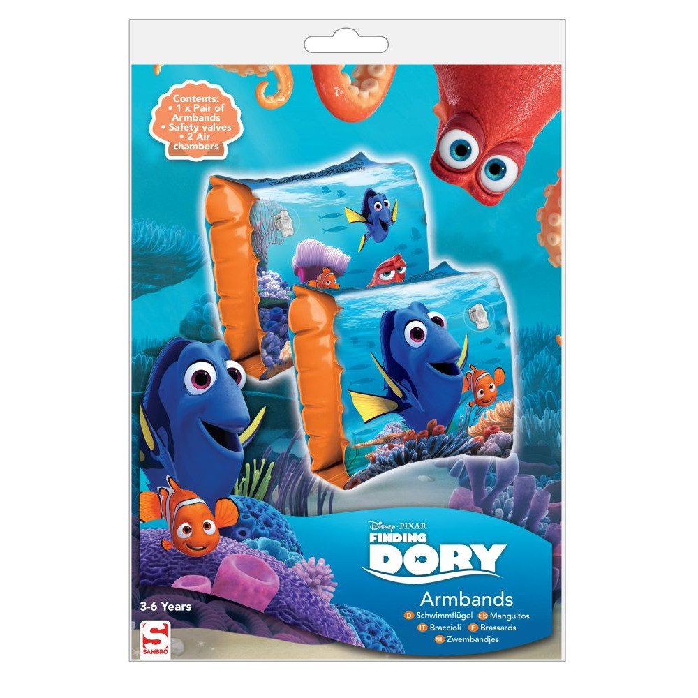 Disney Schwimmbrille Findet Dory Schwimmflügel 3-6 Jahre, (2-St)