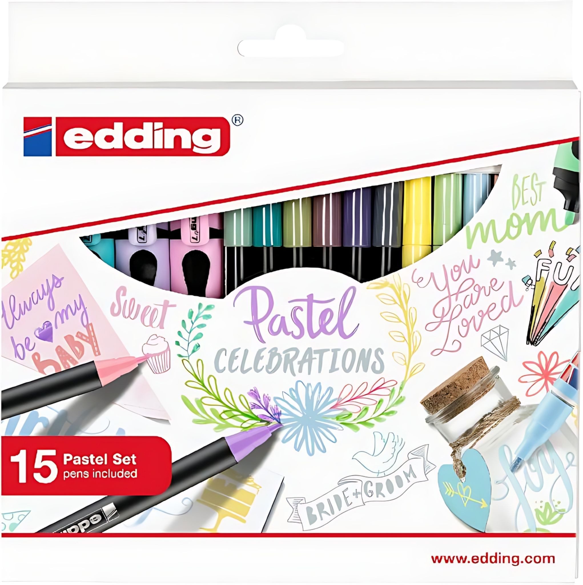edding Malstift Edding Glasmarker 95 1er-Blister schwarz