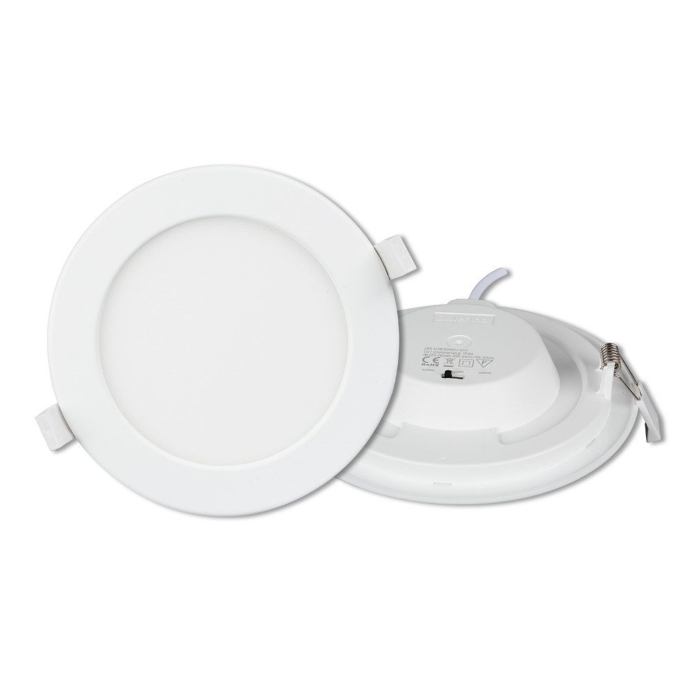 LUXULA LED Einbauleuchte LUXULA Downlight 12W 3000-6000K CCT LED Downlight Weiß, Farbwechsler