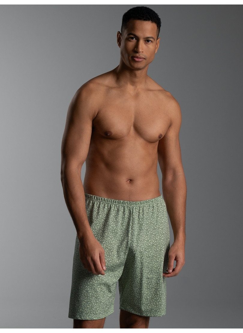 Trigema Bermudas TRIGEMA Pyjama Shorts mit Tetris Muster (1-tlg)