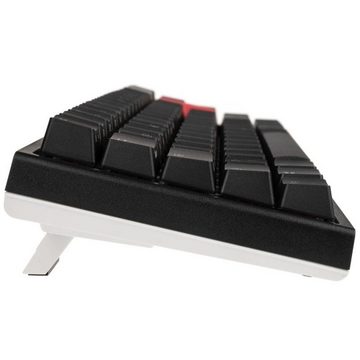 Ducky ONE 2 SF Gaming-Tastatur (MX-Red, mechanisch, PBT, RGB-LED, DE Layout, QWERTZ, TKL-Mini, Schwarz/Weiß)