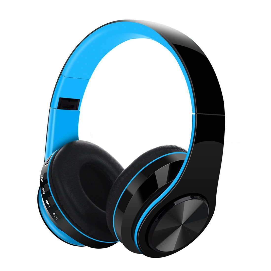 DÖRÖY Bluetooth-Headset, kabelloses Plug-in-Sport-Headset, Stereo-Sound Bluetooth-Kopfhörer blau