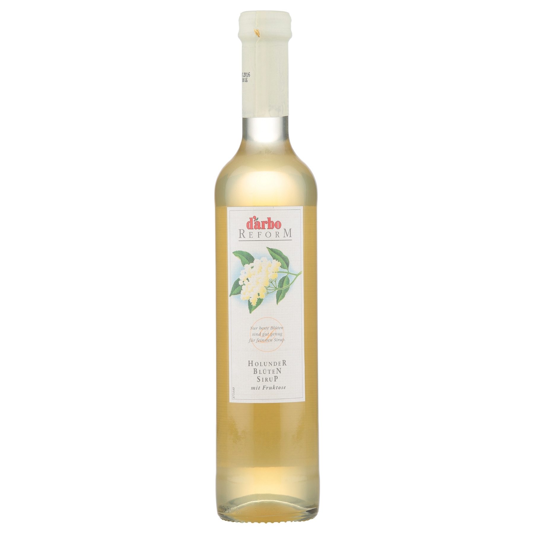 darbo Getränke-Sirup, Darbo Holunderblüte Fruchtsirup weiß zum mischen mit Soda 500ml