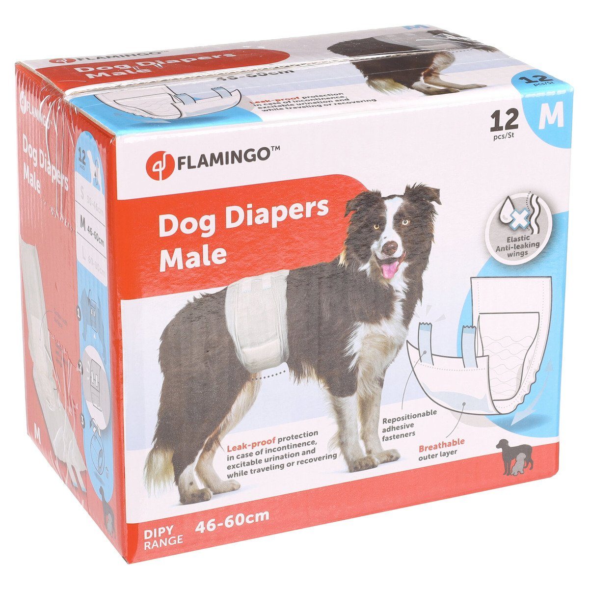 Flamingo Hundewindel Windeln Dipy für Rüden