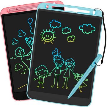 JOEAIS Zaubertafel 2 Stück LCD Schreibtafel Kinder Zeichenbrett Maltafel Drawing Tablet, Digital Notepad Zeichentafel 2 Pack 10 Zoll Jungen Mädchen (Rosa+Blau)