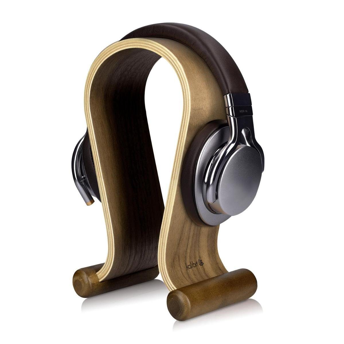 Aluminium Headset Ständer Kopfhörer Ständer Halterung für große Größe Kopfhörer Braun 