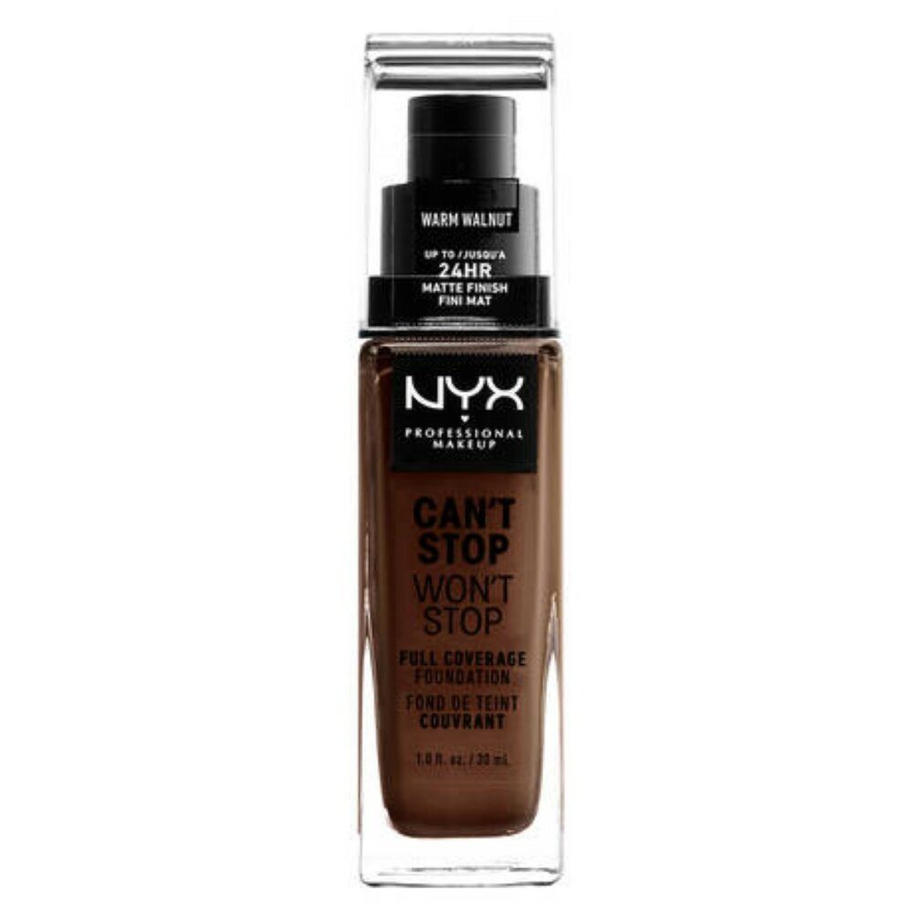 Foundation Can't Stop Won't Stop Full Coverage Foundation Warm Walnut 30ml