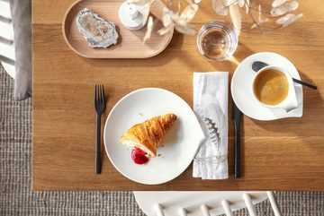 Villeroy & Boch Latte-Macchiato-Glas Flow Frühstückstasse mit Untertasse 2tlg., Premium Porcelain