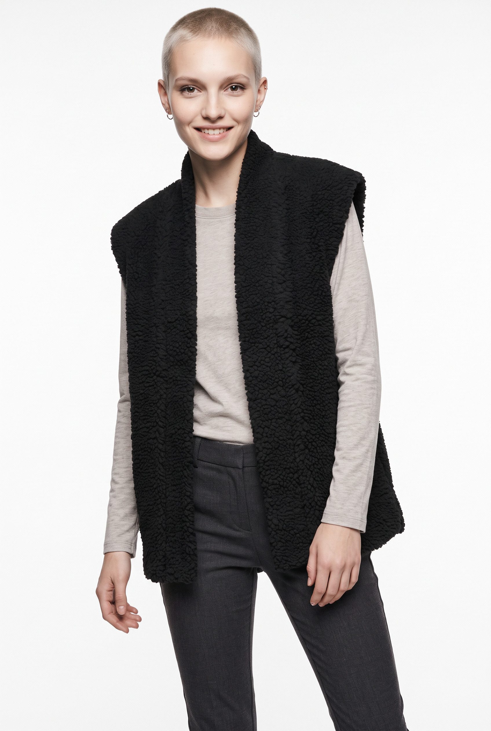 ONLY Plüschweste ONLNIKITA TEDDY WAISTCOAT OTW Kunstfaser