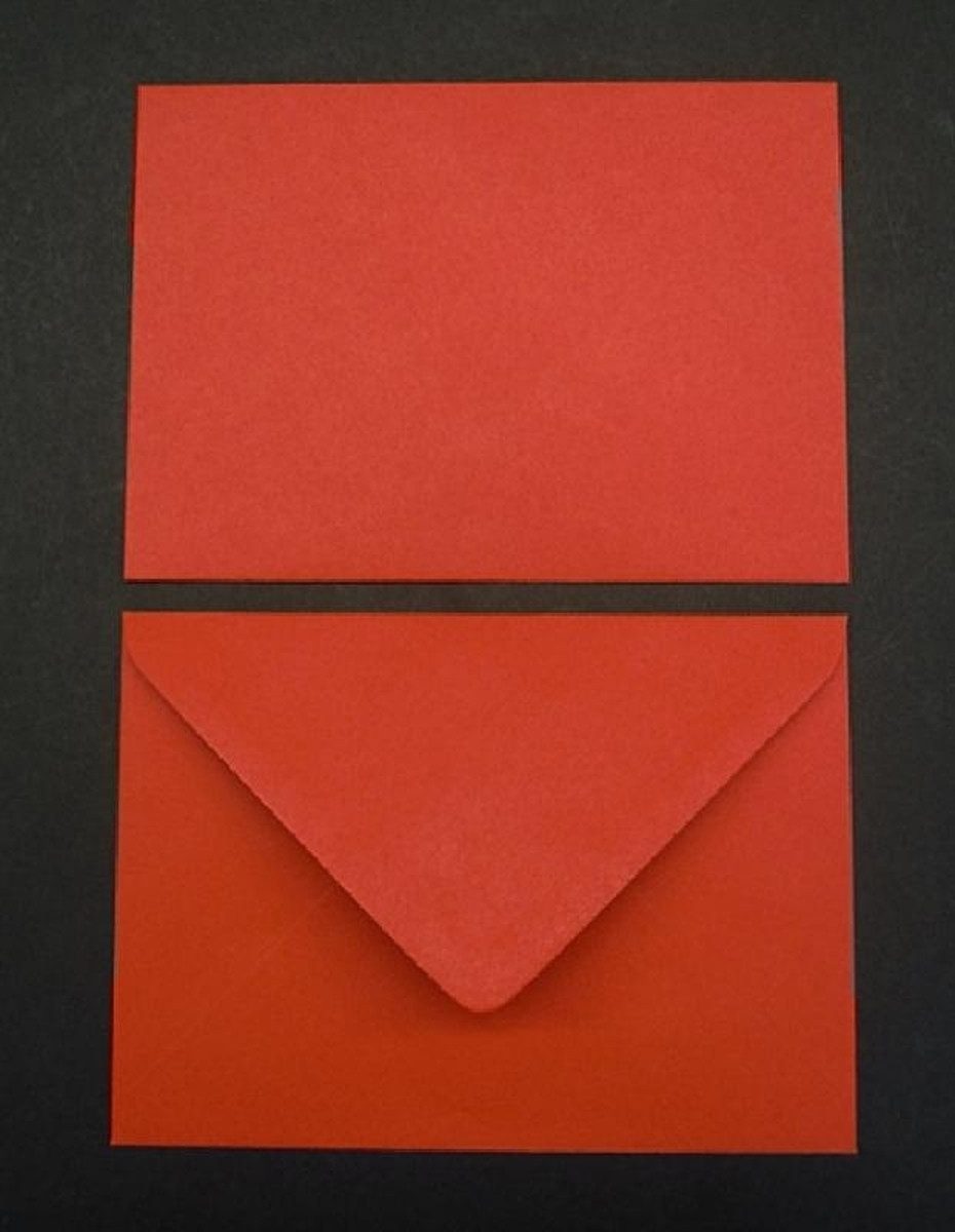 Blanke Briefhüllen Briefumschlag Конверты C6 100g/qm gummiert VE=100 Stück rot.