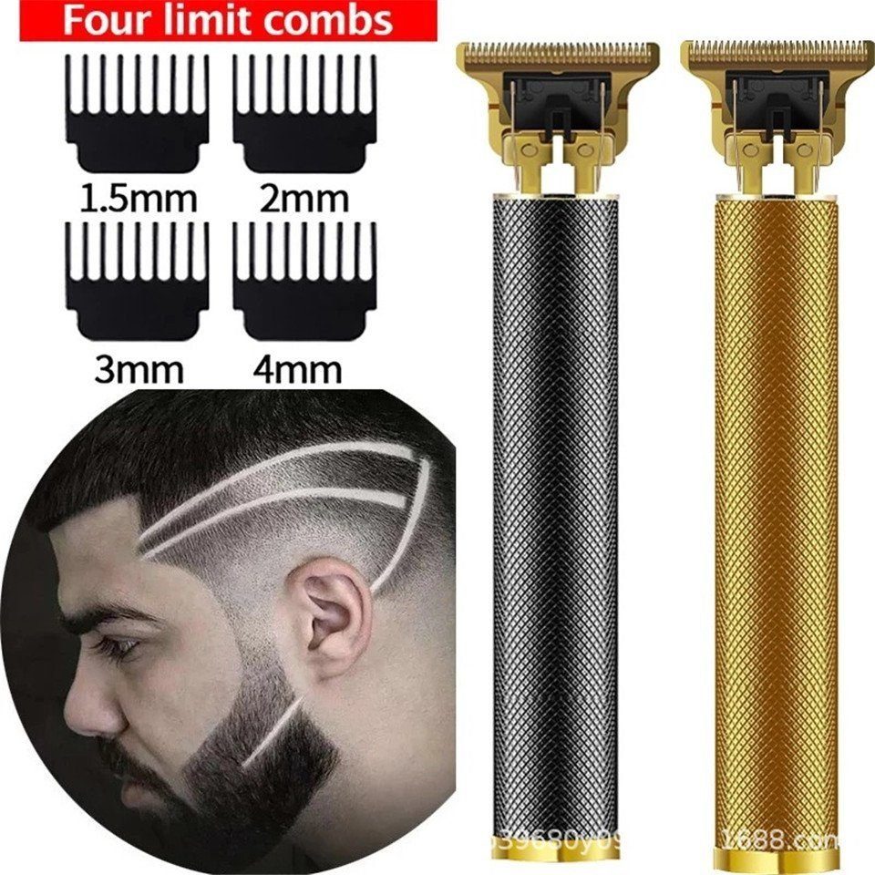 Haarschneider Haarschneider Set, autolock Haarschneidemaschine schwarz Profi Rutschfestes T-Blade Metallskelett Haarschneider Ein-Knopf-Start.