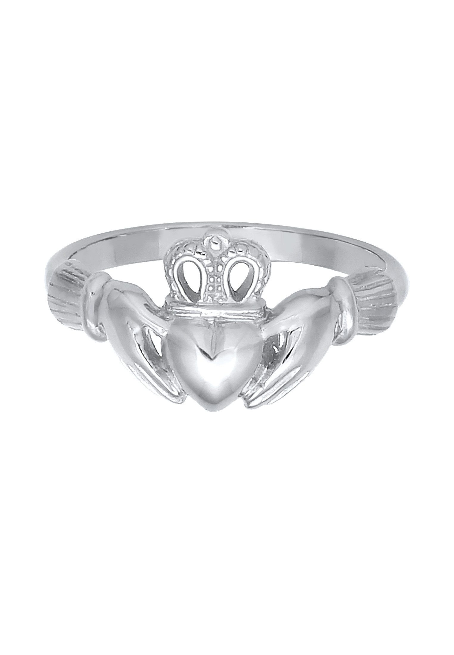 Elli Fingerring Claddagh Herz Krone Königlich 925 Silber, Claddagh günstig online kaufen