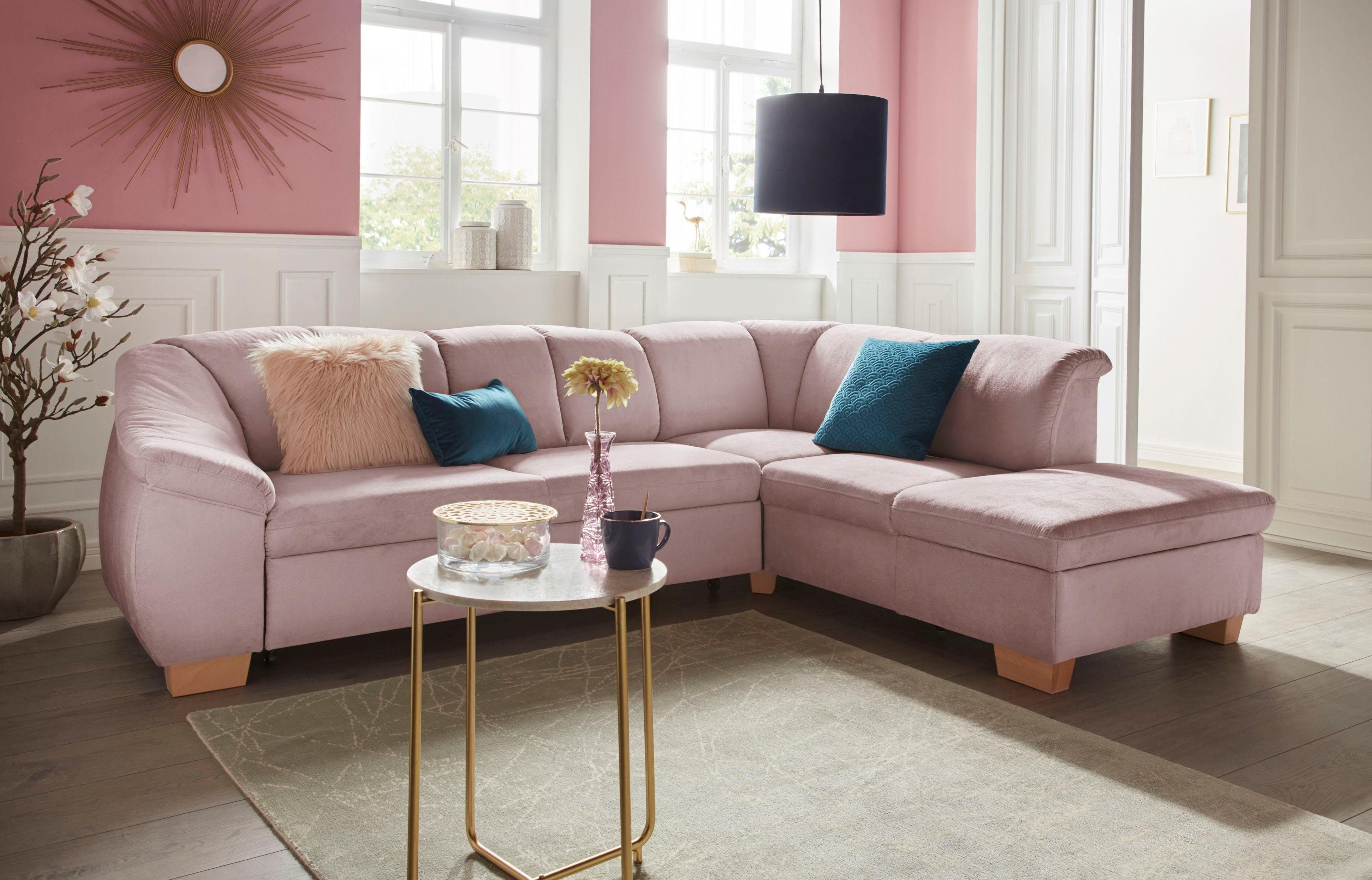 sit&more Ecksofa Santo L-Form, mit Federkern, günstig online kaufen