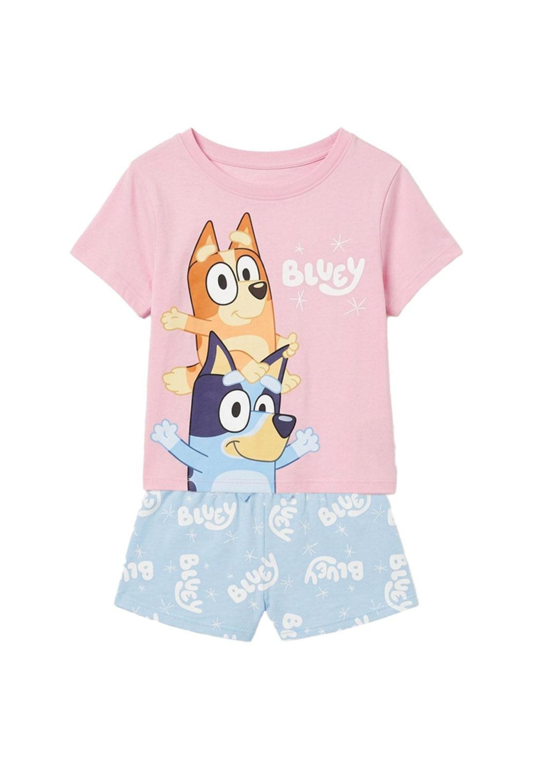 Disney Schlafanzug Bluey Schlafanzug kurz (Set)