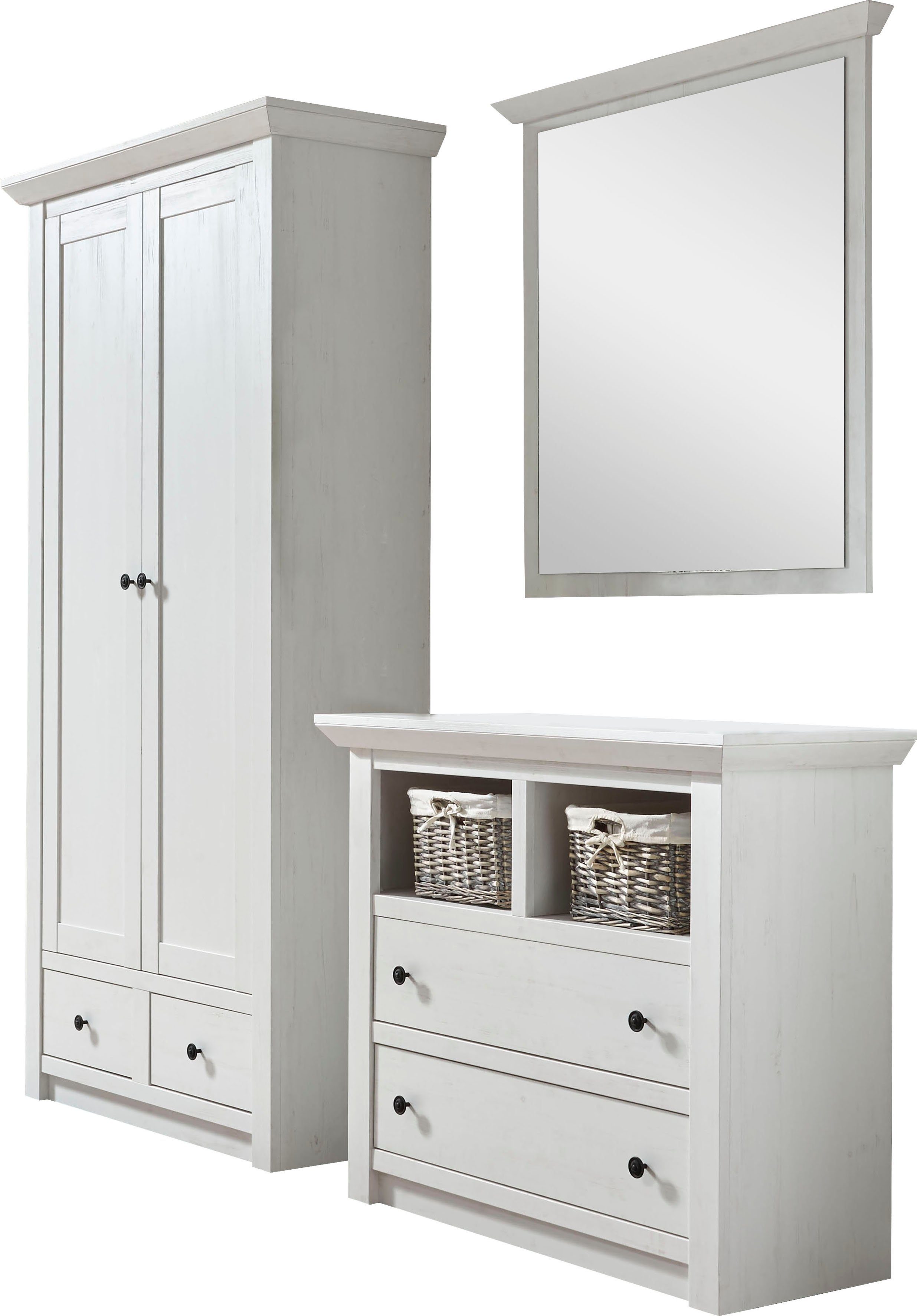 Home affaire Garderoben-Set California, Komplettset im Landhausstil, modern günstig online kaufen