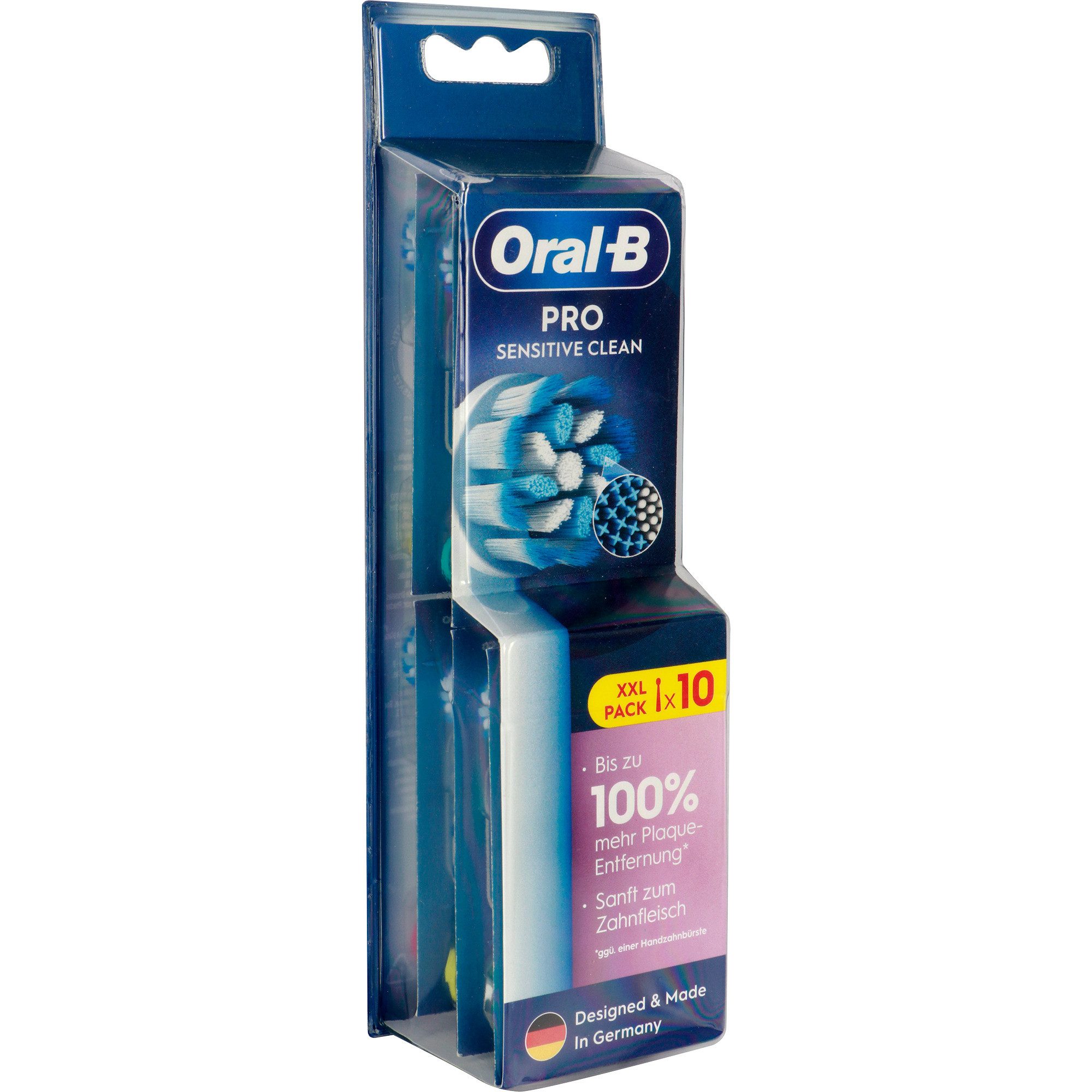 Braun Elektrische Zahnbürste Oral-B Pro Sensitive Clean Aufsteckbürsten 10er-Pack