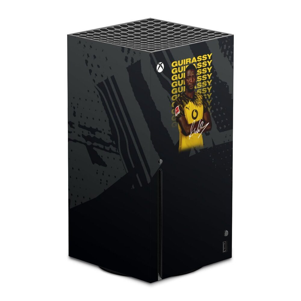 DeinDesign Konsolen-Cover Borussia Dortmund Serhou Guirassy BVB Serhou Guirassy 25/26, Microsoft Xbox Series X Skin Aufkleber Sticker Folie