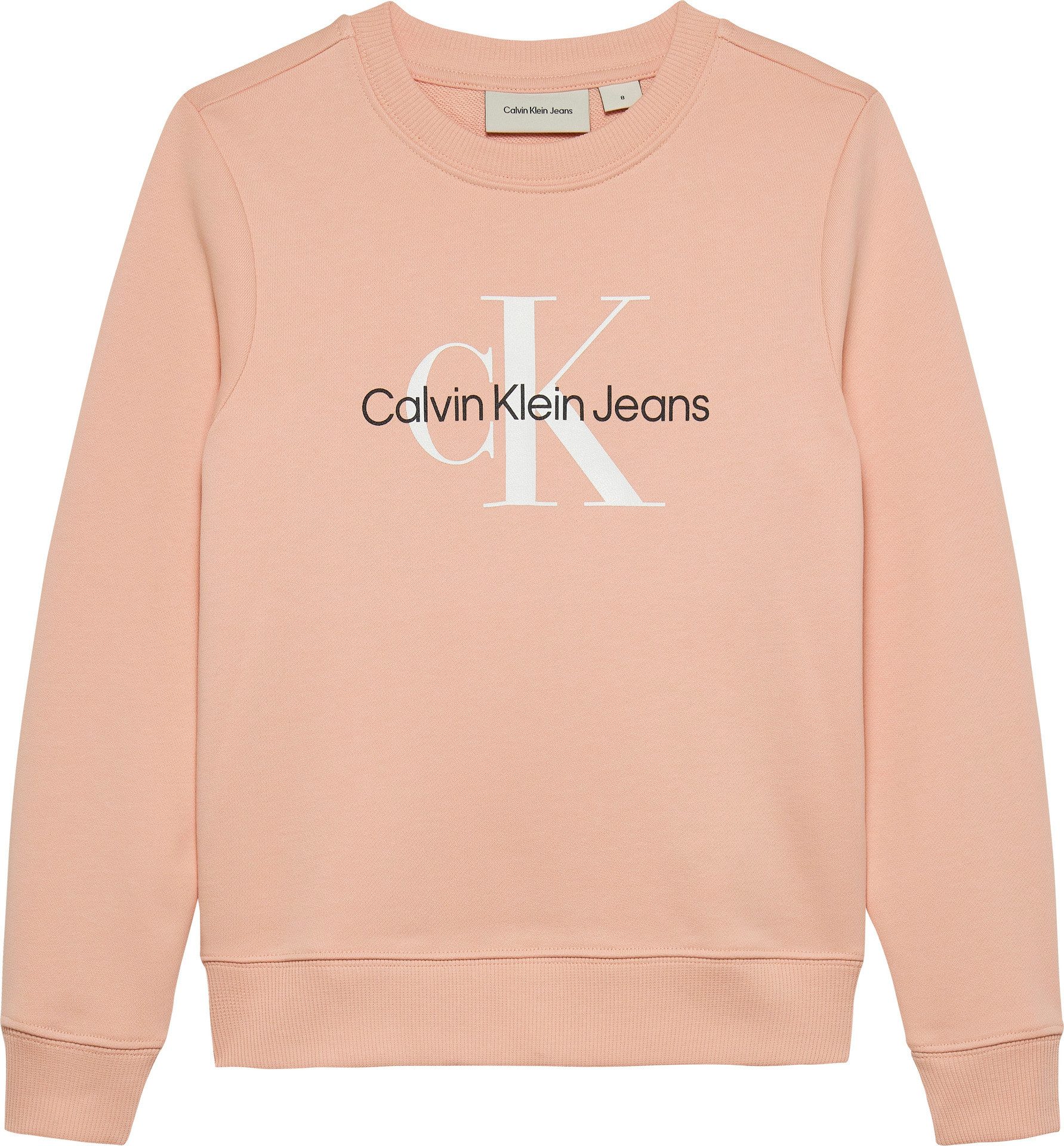 Calvin Klein Jeans Sweatshirt CK Monogram Terry Cn für Kinder bis 16 Jahre und mit Logodruck – Bild 2 von 3